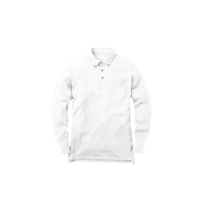 ソフトドライポロシャツ 長袖 06ホワイト LL NR406