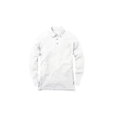イーブンリバー ソフトドライポロシャツ 長袖 06ホワイト 3L NR406