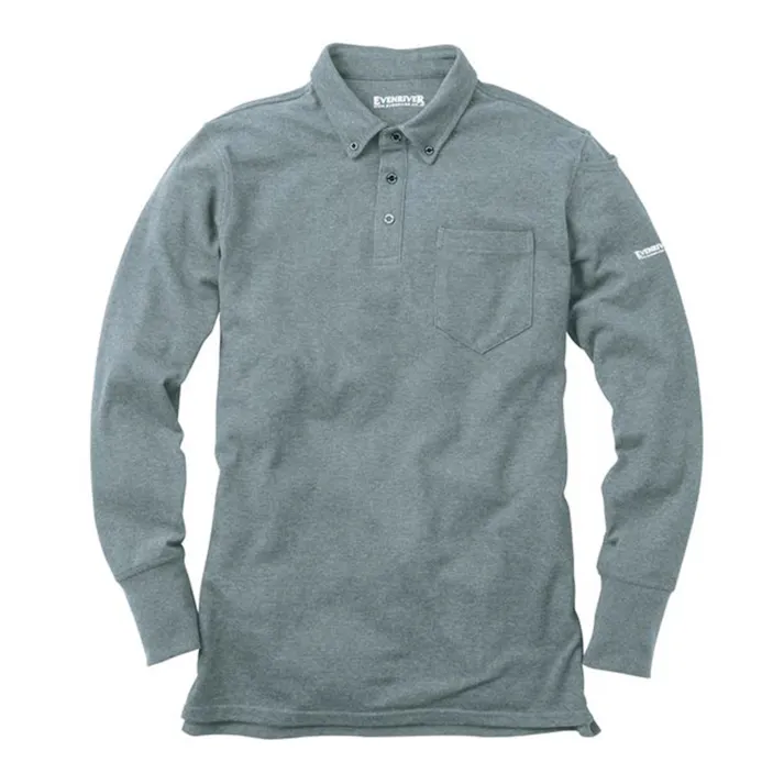 NR406 長ポロ 38グレー 3L