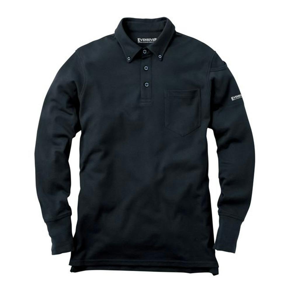 NR406 長ポロ 05ブラック LL