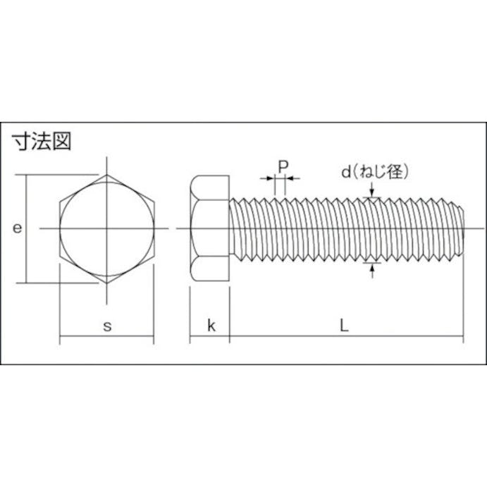 【CAINZ-DASH】コノエ 六角ボルト　ステンレス　全ねじ　Ｍ１０ｘ２０　（１００本入） BT-SUS-1020【別送品】