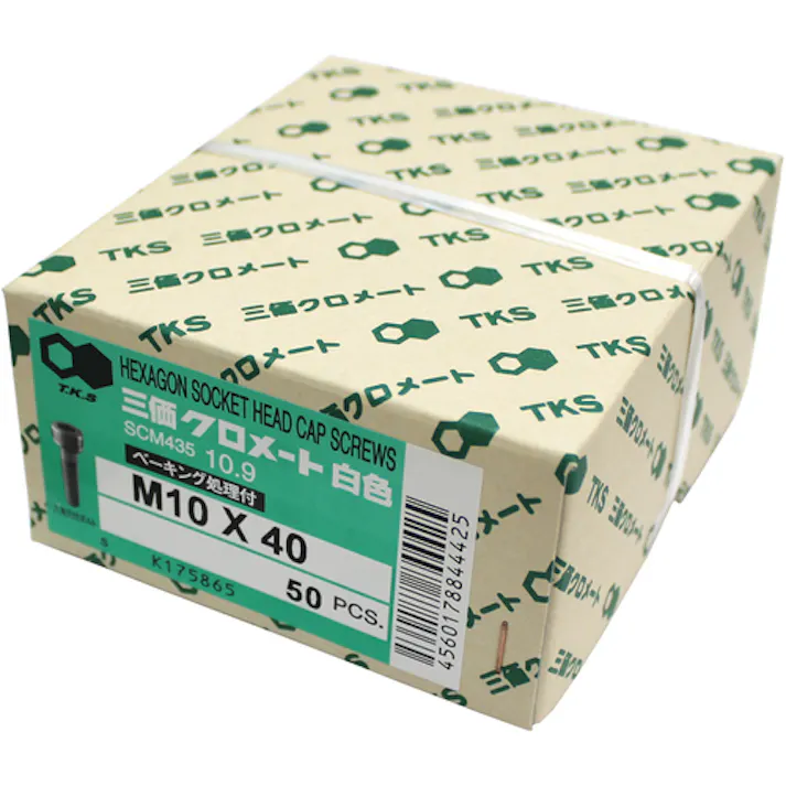 【CAINZ-DASH】コノエ 六角穴付ボルト三価白M5×15 (200本入) CS-W-0515【別送品】