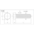 【CAINZ-DASH】コノエ 六角ボルト　スチール　ユニクロ　全ねじ　Ｍ８×３５　（２００本入） BT-SS-0835【別送品】