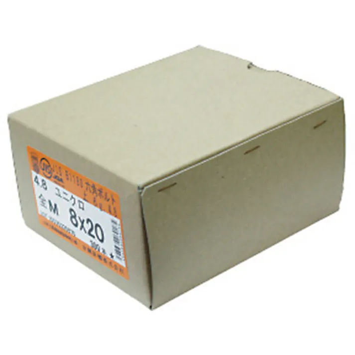 【CAINZ-DASH】コノエ 六角ボルト スチール ユニクロ 全ねじ M10×80 (100本入) BT-SS-1080【別送品】