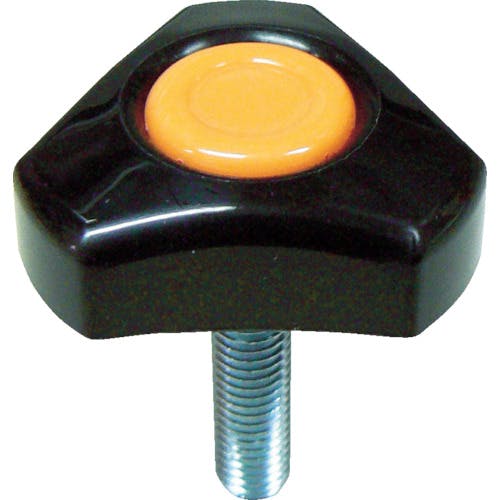 【CAINZ-DASH】コノエ ノブスターＡ形　黒－オレンジ　Ｍ８（１０個入） A-M8【別送品】