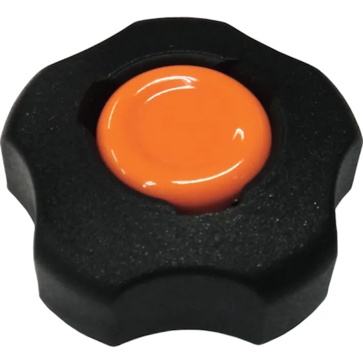 【CAINZ-DASH】コノエ ノブスターN 黒-オレンジ M12(10個入) KNOBSTARN-BO-12【別送品】