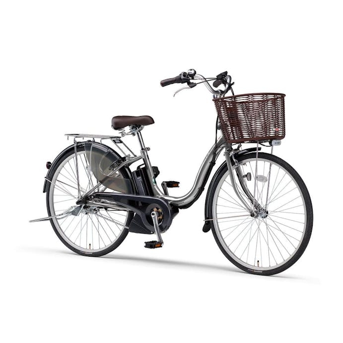 【自転車】《ヤマハ》 電動アシスト自転車 PAS Cheer パス チア 26インチ ミラーシルバー(販売終了)