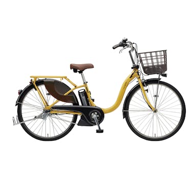 【自転車】《ヤマハ》電動アシスト自転車 PAS With24 24インチ 内装3段変速 スモークイエロー(販売終了)