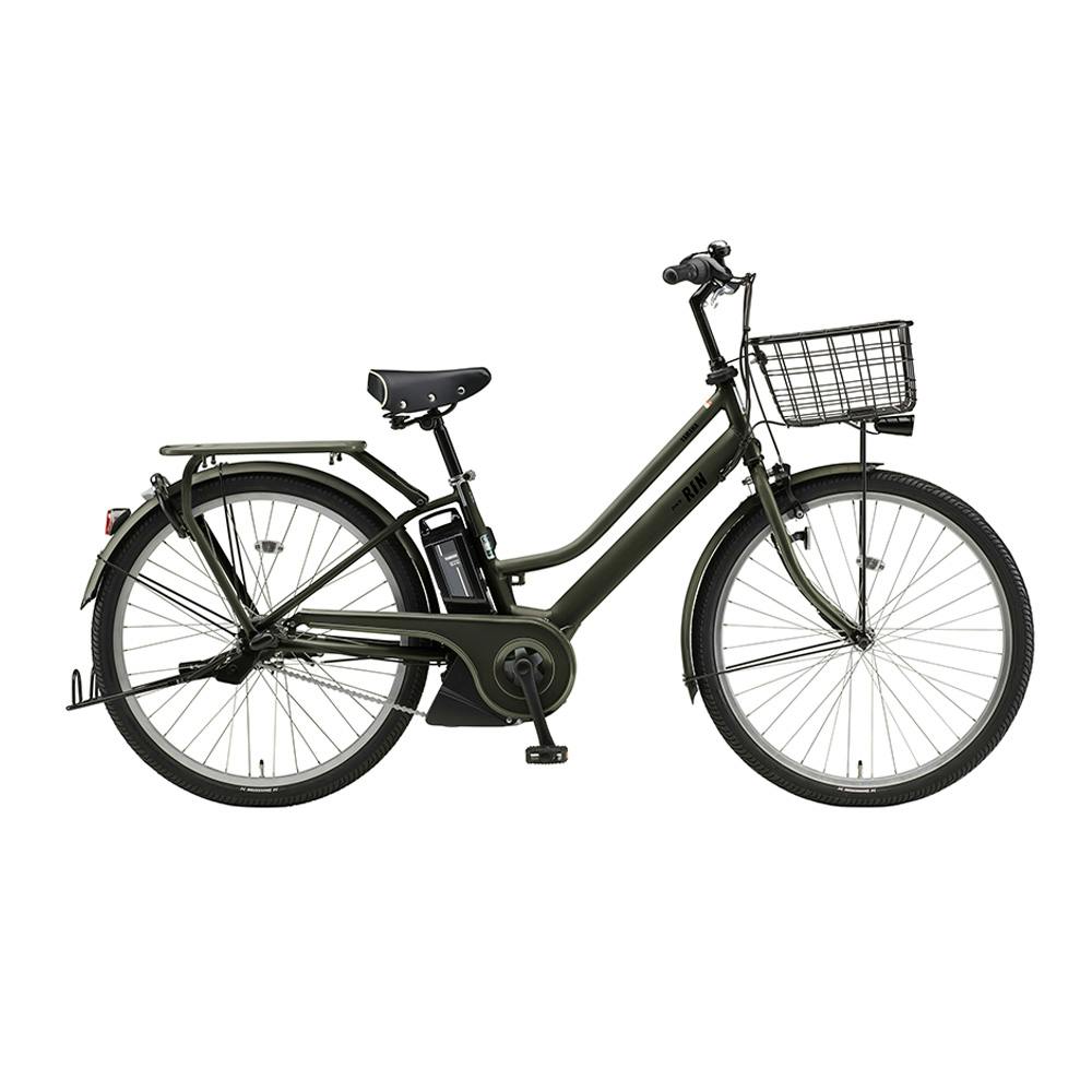 【自転車】《ヤマハ》 電動アシスト自転車 PAS RIN 26インチ 内装3段変速 マットオリーブ(販売終了)