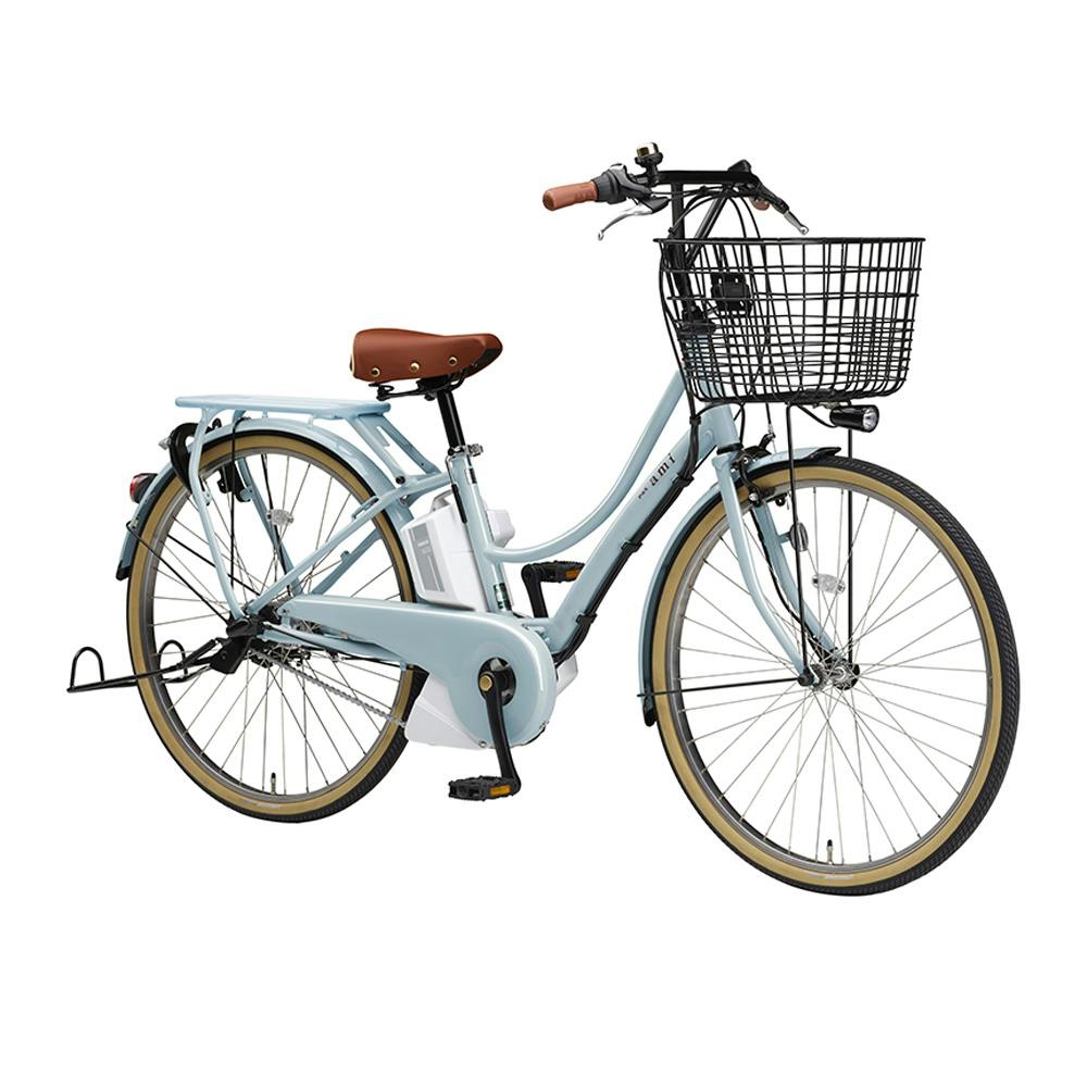 【自転車】《ヤマハ》 電動アシスト自転車 PAS Ami 26インチ 内装3段変速 シアンブルー