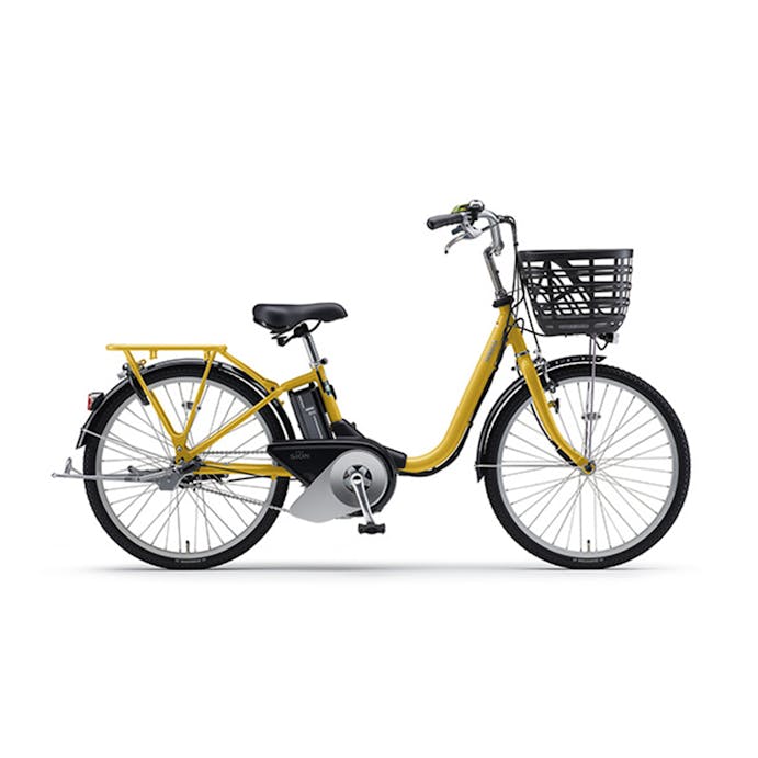 【自転車】《ヤマハ》電動アシスト自転車 PAS SION-U 24インチ PA24SU グロススモークイエロー(販売終了)