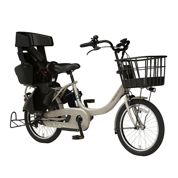 【自転車】《ヤマハ》24年モデル 電動アシスト自転車 PAS Babby un SPリヤチャイルドシート標準装備モデル20型内装3段 マットグレイッシュベージュ
