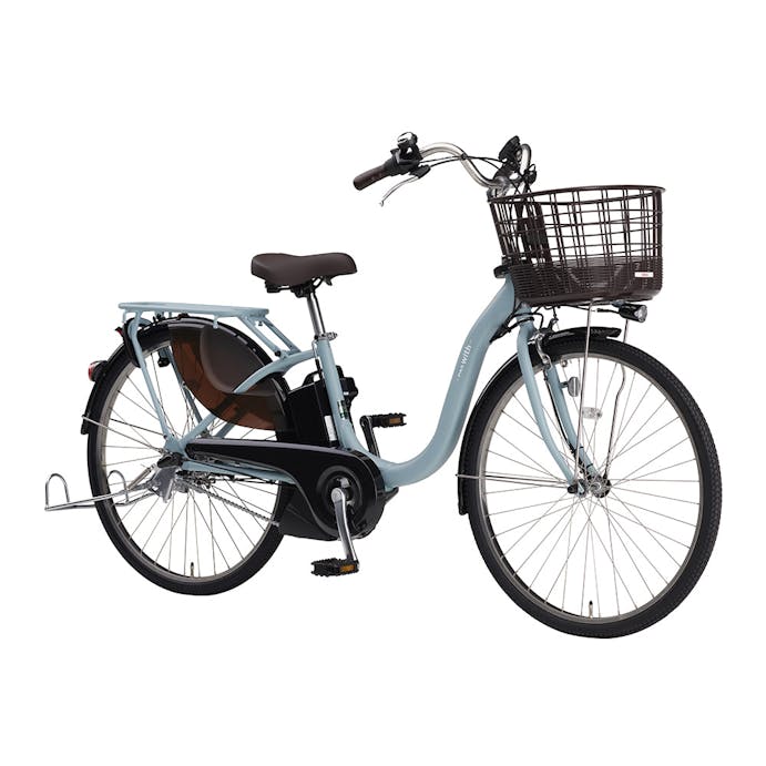 【自転車】《ヤマハ》24年モデル 電動アシスト自転車 PAS With 26インチ 内装3段変速 マットスモーキーブルー
