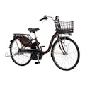 【自転車】《ヤマハ》24年モデル 電動アシスト自転車 PAS With 26インチ 内装3段変速 カカオ