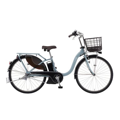 【自転車】《ヤマハ》24年モデル 電動アシスト自転車 PAS With 24インチ 内装3段変速 マットスモーキーブルー