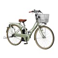 【自転車】《ヤマハ》24年モデル 電動アシスト自転車 PAS Ami 26インチ 内装3段変速 グロスミスティグリーン
