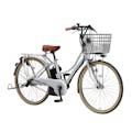 【自転車】《ヤマハ》24年モデル 電動アシスト自転車 PAS Ami 26インチ 内装3段変速 マットライトグレー