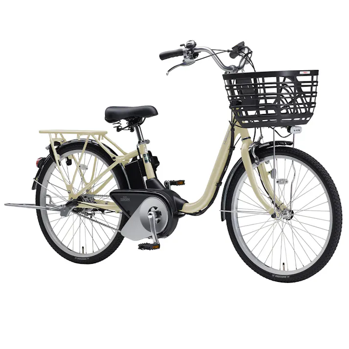 【自転車】電動アシスト自転車 PAS SION-U パス シオン ユー 24型 内装3段 アイボリー