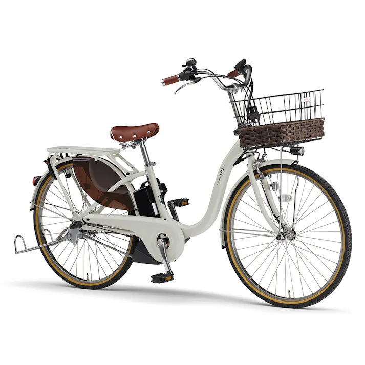 【自転車】電動アシスト自転車 PAS With DX パス ウィズ 26インチ 内装3段 マットエクリュ ツヤ消しカラー