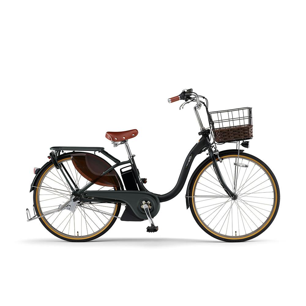 【自転車】電動アシスト自転車 PAS With DX パス ウィズ 26インチ 内装3段 マットブラック2 ツヤ消しカラー