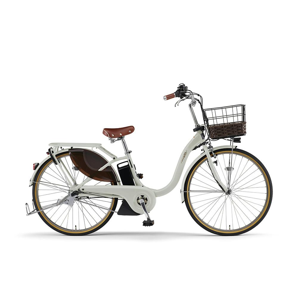 【自転車】26年モデル 電動アシスト自転車 PAS With DX パス ウィズ 24インチ 内装3段 マットエクリュ ツヤ消しカラー