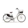 【自転車】26年モデル 電動アシスト自転車 PAS With DX パス ウィズ 24インチ 内装3段 マットエクリュ ツヤ消しカラー