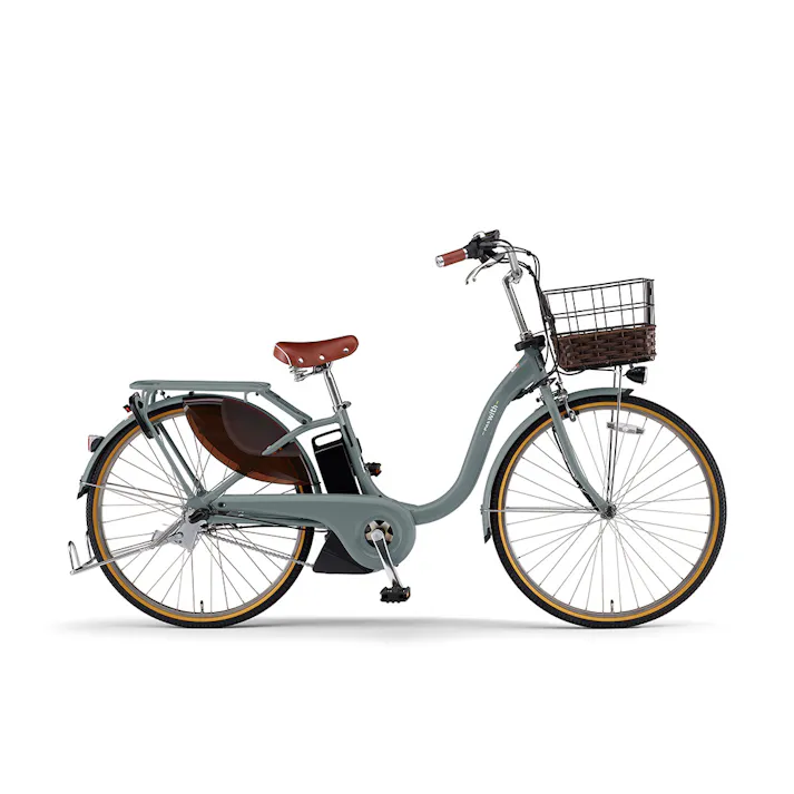 【自転車】26年モデル 電動アシスト自転車 PAS With DX パス ウィズ 24インチ 内装3段 マットユーカリ ツヤ消しカラー