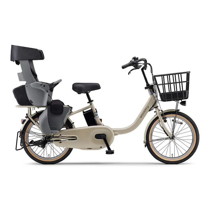 【自転車】26年モデル 電動アシスト自転車 PAS babby パス バビー 20インチ 内装3段 マットグレイッシュベージュ ツヤ消しカラー