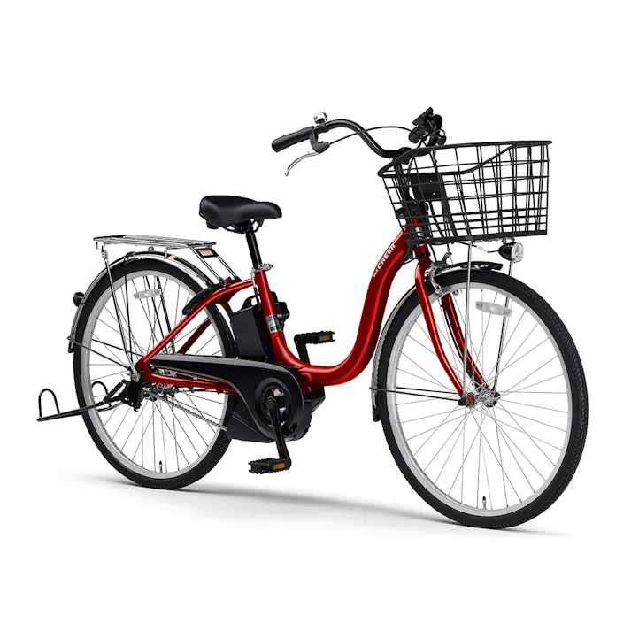 【自転車】26年モデル 電動アシスト自転車 PAS CHEER パスチア 24インチ ディープレッド