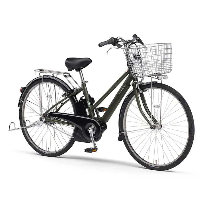 【自転車】26年モデル 電動アシスト自転車 PAS CITY-SP5 パス シティ エスピーファイブ 27インチ 内装5段 マットオリーブ ツヤ消しカラー