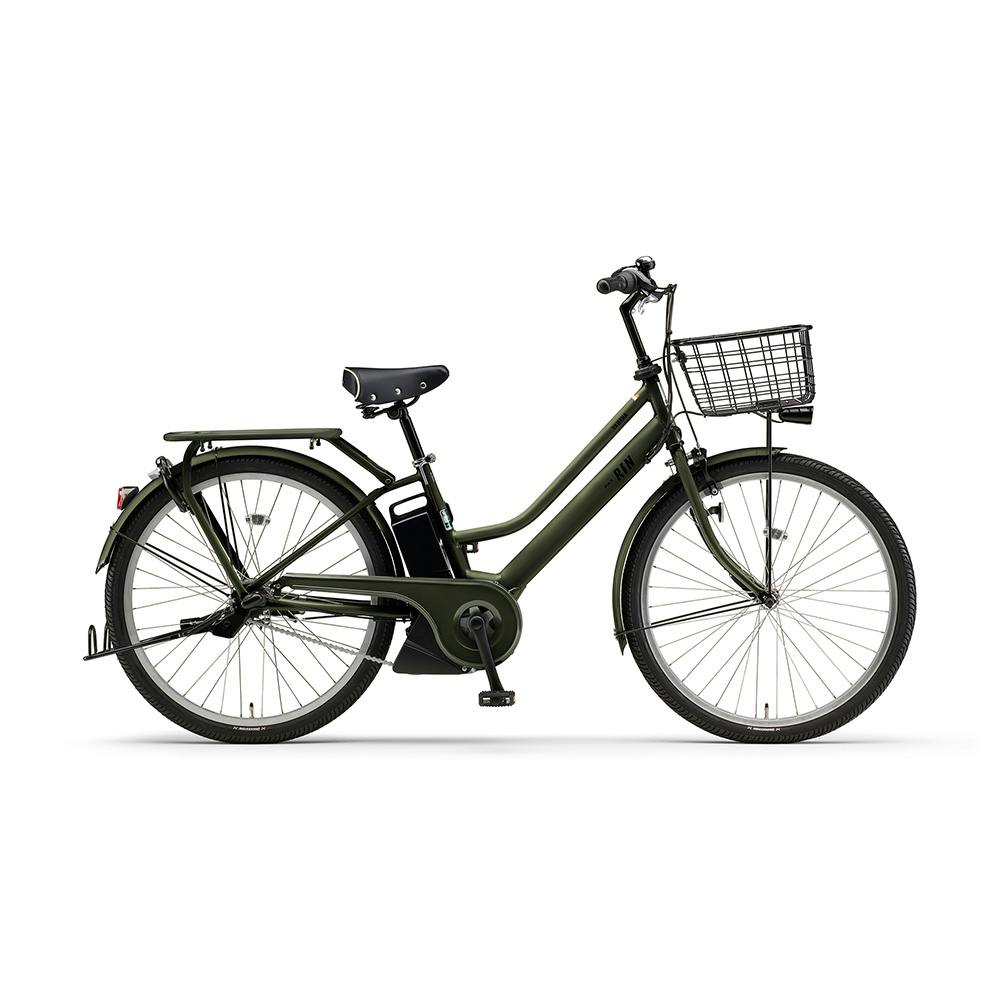 【自転車】電動アシスト自転車 PAS RIN パスリン 26インチ 内装3段 マットカーキグリーン
