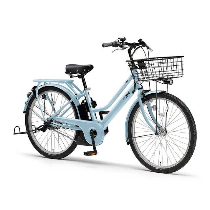 【自転車】26年モデル 電動アシスト自転車 PAS RIN パスリン 26インチ 内装3段 シアンブルー