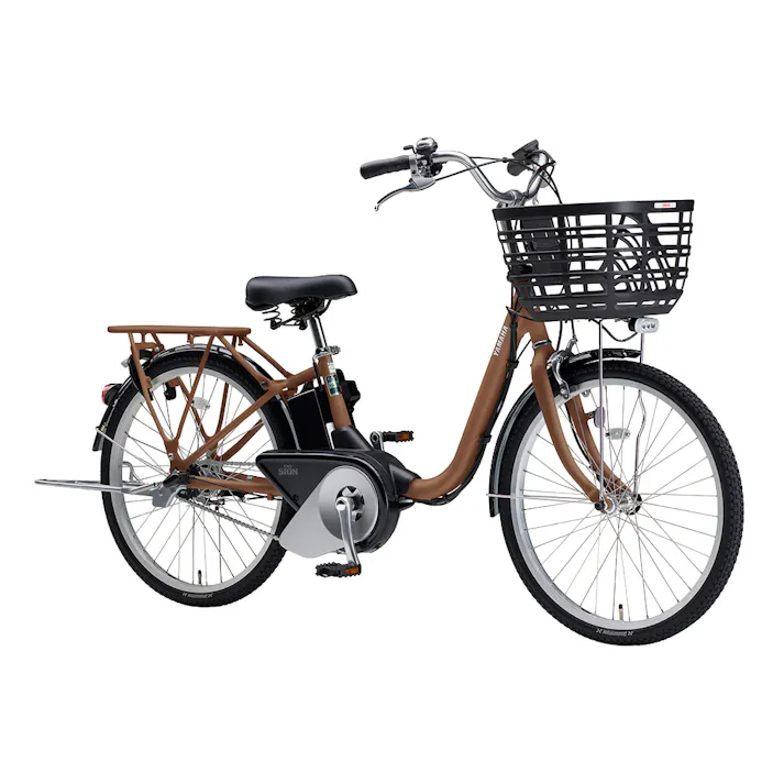 【自転車】26年モデル 電動アシスト自転車 24 PAS SION-U パス シオン ユー 24インチ 内装3段 マットナチュラルブラウン ツヤ消しカラー