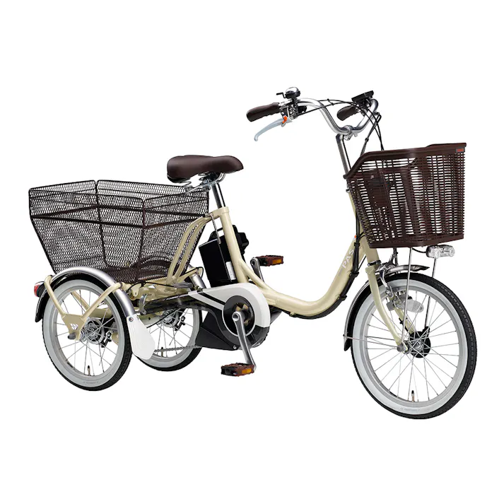 【自転車】26年モデル 電動アシスト自転車 PAS ワゴン パス ワゴン 16インチ 内装3段 アイボリー
