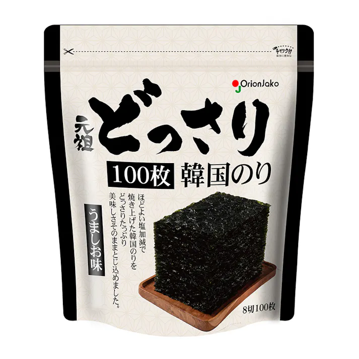どっさり韓国のり うましお味 100枚
