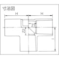 【CAINZ-DASH】クボタケミックス ＴＳ継手　チーズ　ＴＳ－Ｔ　１６ TST16【別送品】