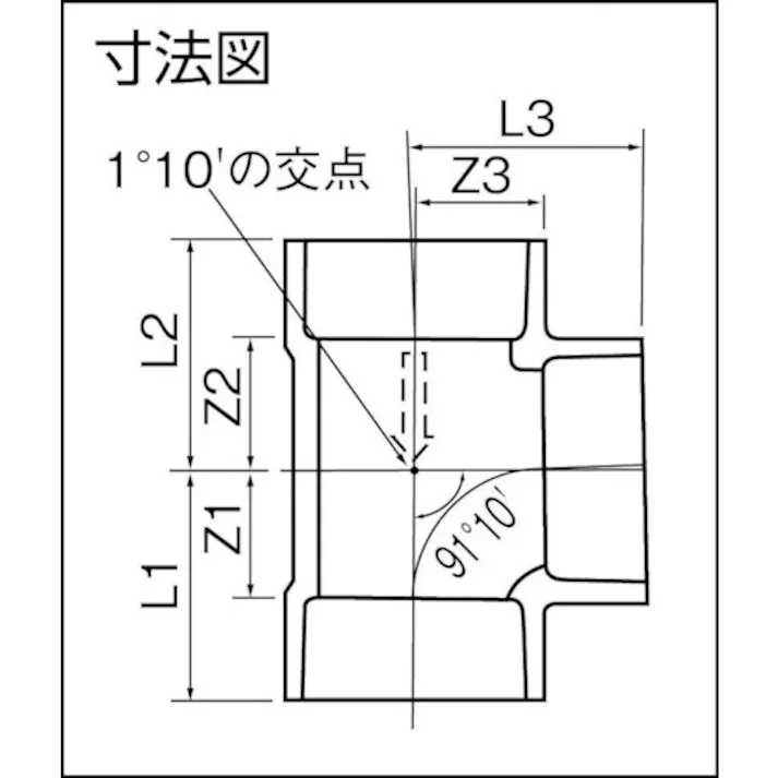 【CAINZ-DASH】クボタケミックス DV継手 チーズ DV-DT 125x75 DVDT125X75【別送品】