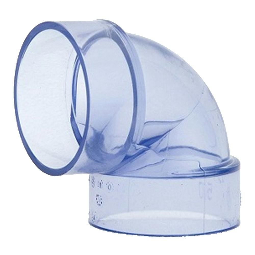 クボタケミックス 透明継手 VU エルボ 75