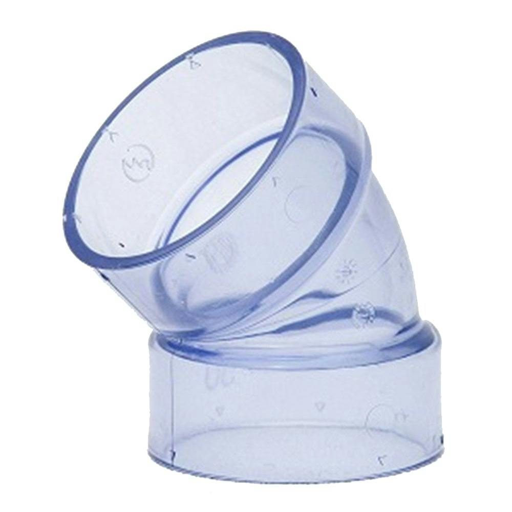 クボタケミックス 透明継手 VU 45度エルボ 50