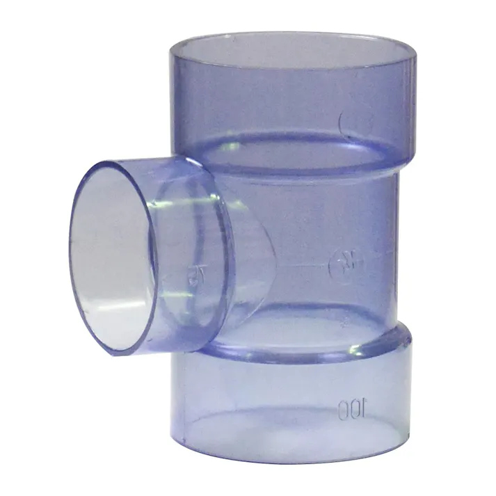 クボタケミックス 透明継手 VU 異径チーズ 75×50