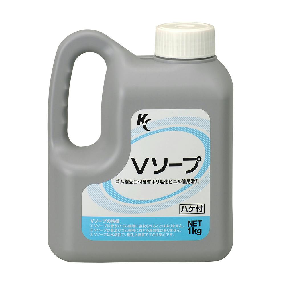 クボタ KC Vソープ ハケ付 1kg 塩ビ配水管 クボタ KC Vソープ ハケ付 1kg 塩ビ配水管
