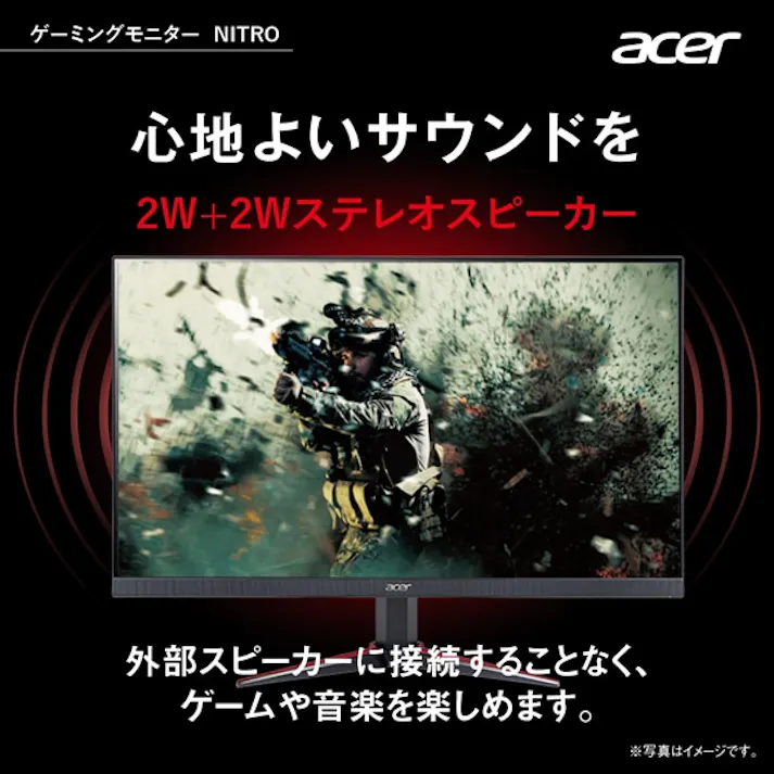 エイサー ゲーミングモニター ディスプレイ VG220QBbmiix 21.5型