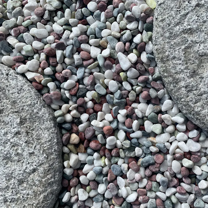 TAIKOH 美仙五色砂利 3分 12-16mm 10kg 化粧砂利 ホワイト 白 レッド 赤 グリーン 緑 ミックス 玉石 小