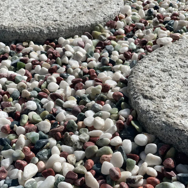 TAIKOH 美仙五色砂利 3分 12-16mm 10kg 化粧砂利 ホワイト 白 レッド 赤 グリーン 緑 ミックス 玉石 小