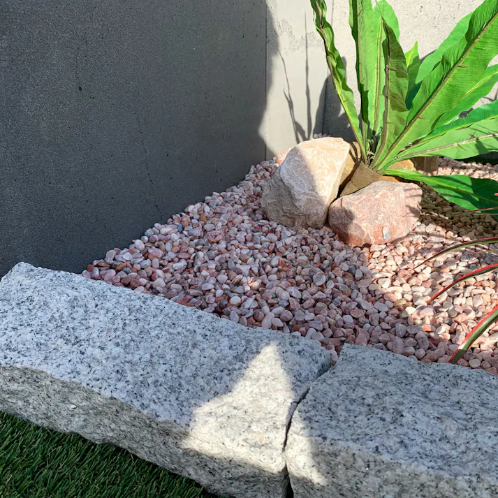 TAIKOH 美仙ピンク 3分 6-10mm 10kg 天然大理石 化粧砂利 ピンク 桃色 玉石 小