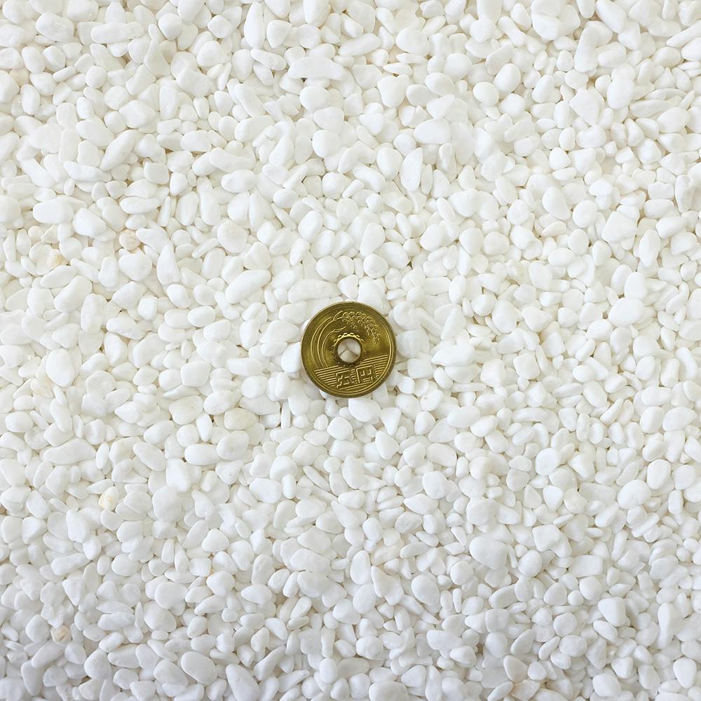 TAIKOH 高級白玉石 白仙 1分 3-6mm 10kg 化粧砂利 ホワイト 白