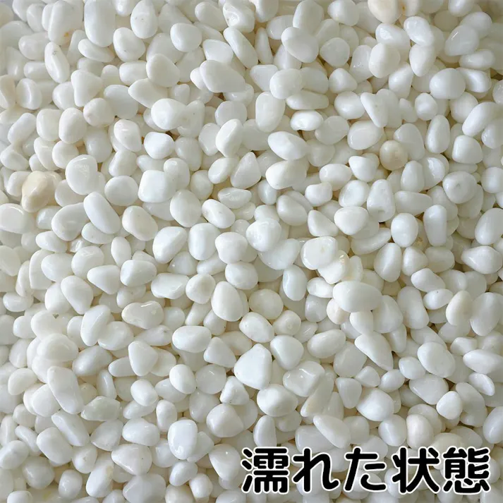 TAIKOH 高級白玉石 白仙 3分 10-15mm 10kg 化粧砂利 ホワイト 白 水磨き 玉石 小