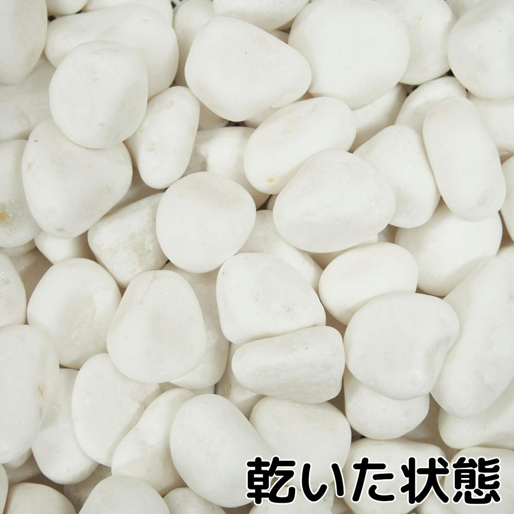 TAIKOH 高級白玉石 白仙 1寸 25-30mm 10kg 化粧砂利 ホワイト 白
