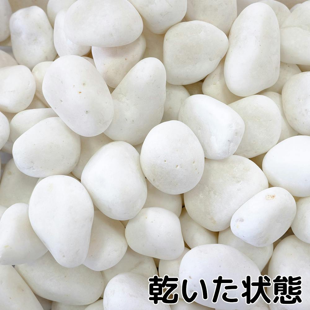 TAIKOH 高級白玉石 白仙 1.5寸 30-40mm 10kg 化粧砂利 ホワイト TAIKOH 高級白玉石 白仙 1.5寸 30-40mm 10kg 化粧砂利 ホワイト