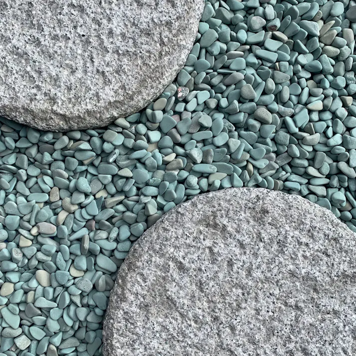 TAIKOH 新緑花石 5分 16-22mm 10kg 化粧砂利 グリーン 緑 玉石 中